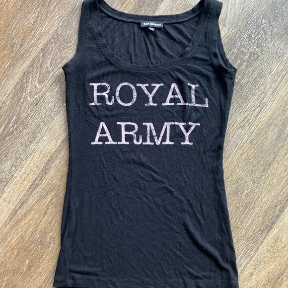 Royal Underground XS Ribbed Black Tank Top - Picture 4 of 10